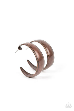 Dune Dynasty - Copper Hoop Earrings
