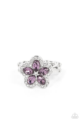 Efflorescent Envy - Purple Dainty Ring