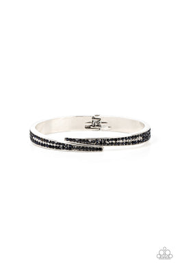 Deco Drama - Blue Hinged Bracelet