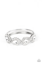 Load image into Gallery viewer, For the Win - White Hinged Bracelet