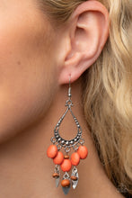 Load image into Gallery viewer, Adobe Air - Orange Earrings