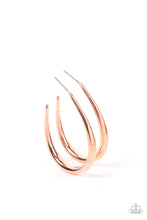 Load image into Gallery viewer, CURVE Your Appetite - Copper Hoop Earrings