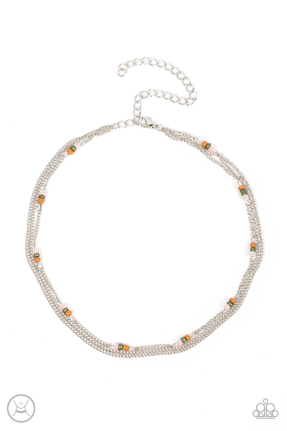 Bountifully Beaded - Multicolor Choker Necklace