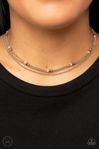 Bountifully Beaded - Multi Choker Necklace