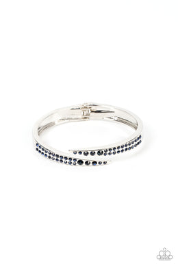 Sideswiping Shimmer - Blue Bracelet