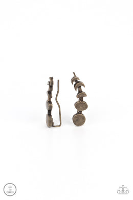 Its Just a Phase - Brass Earrings
