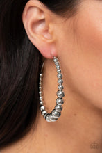 Load image into Gallery viewer, Show Off Your Curves - Silver Hoop Earrings
