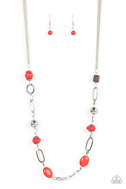 Barefoot Bohemian - Red Necklace