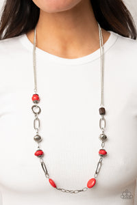 Barefoot Bohemian - Red Necklace