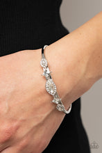 Load image into Gallery viewer, Disarming Dazzle - White Cuff Bracelet