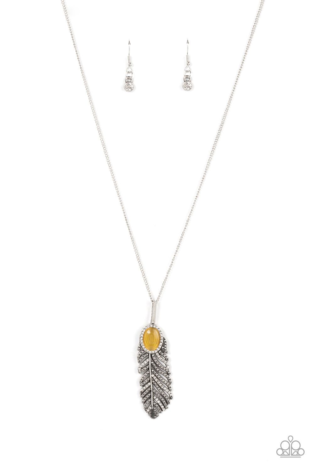 Pure QUILL-Power - Yellow Necklace