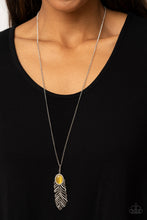 Load image into Gallery viewer, Pure QUILL-Power - Yellow Necklace
