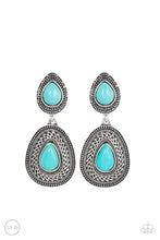 Load image into Gallery viewer, Country Soul - Blue Clip-On Earrings