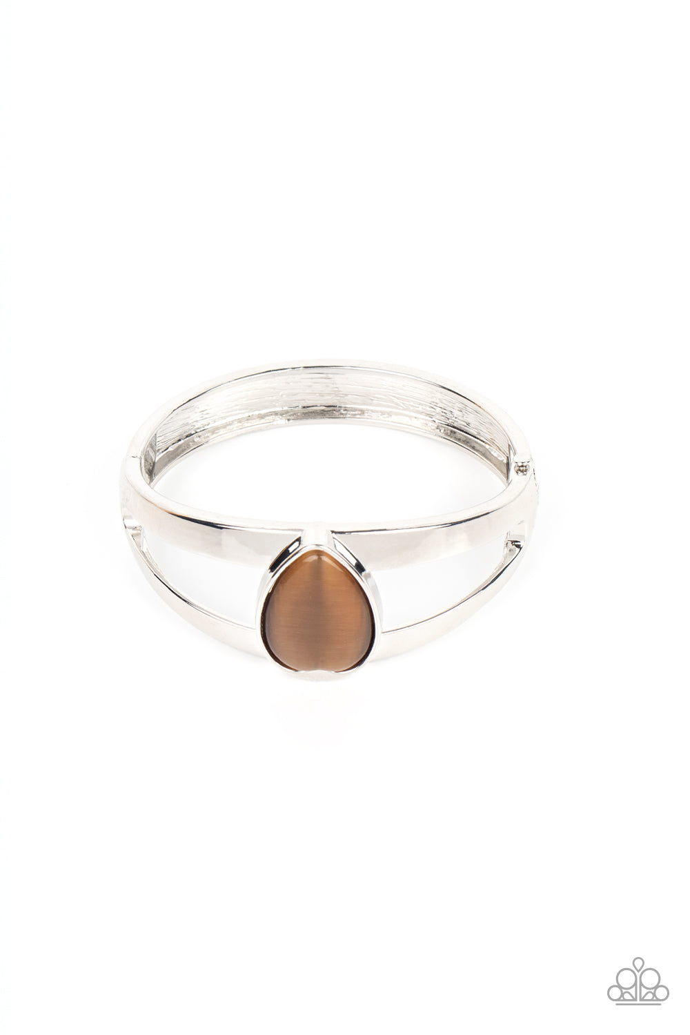 Enhanced Enchantment - Brown Hinged Bracelet