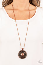 Load image into Gallery viewer, Solar Swirl - Copper Necklace
