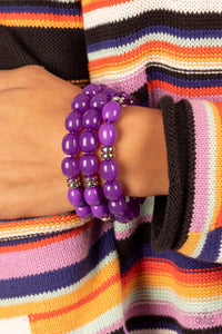 Coastal Coastin - Purple Set of Bracelets
