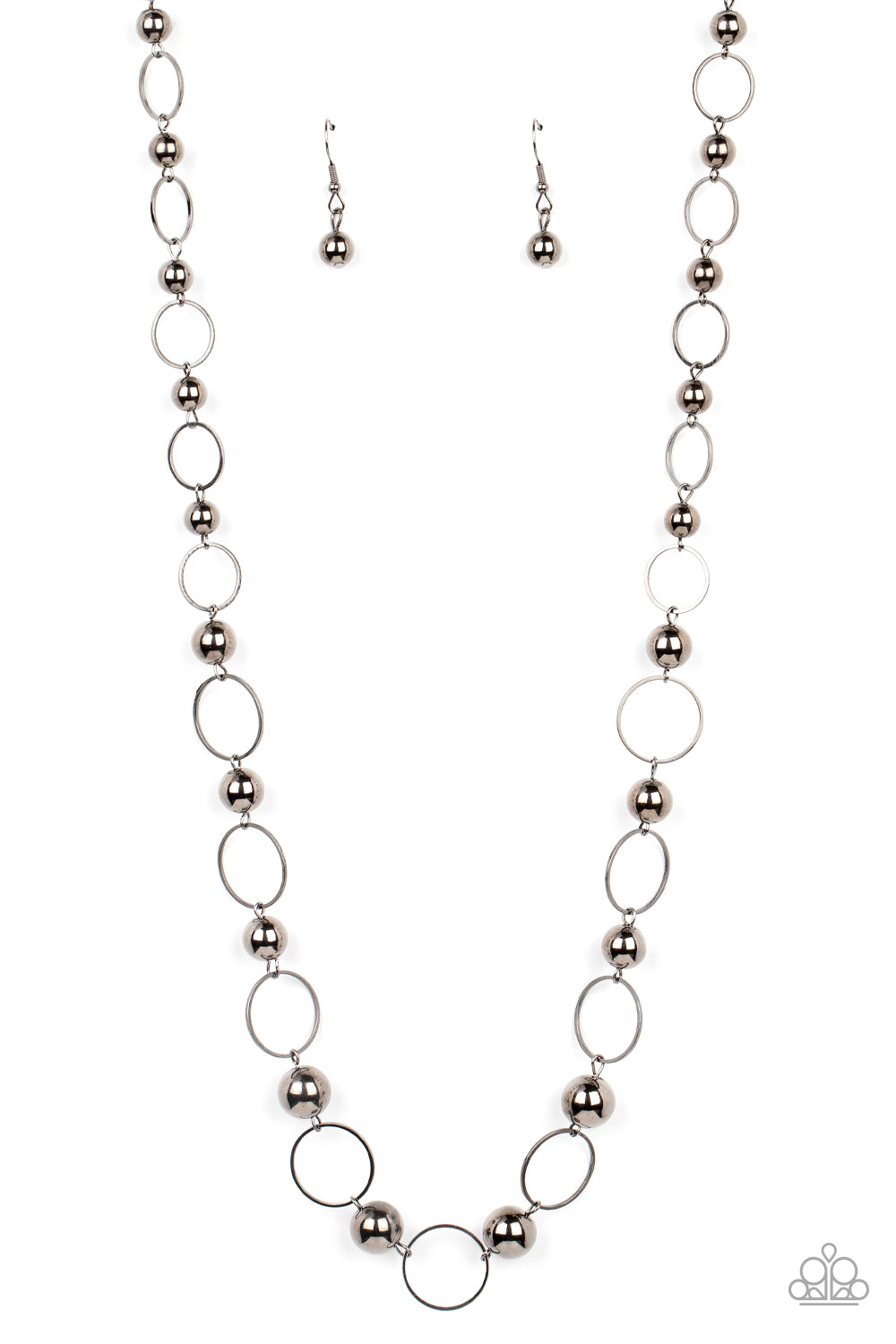 Metro Milestone - Black Gunmetal Necklace