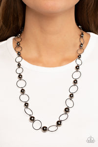 Metro Milestone - Black Gunmetal Necklace