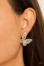 Load image into Gallery viewer, Smooth Like FLUTTER - Gold Post Earrings