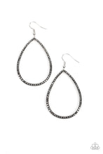 Load image into Gallery viewer, Black Tie Optional - Silver Earrings