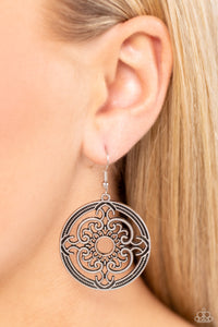 Mandala Meditation - Silver Earrings