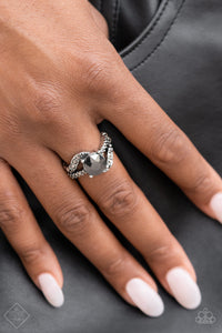 Blockbuster Boom - Silver Dainty Ring