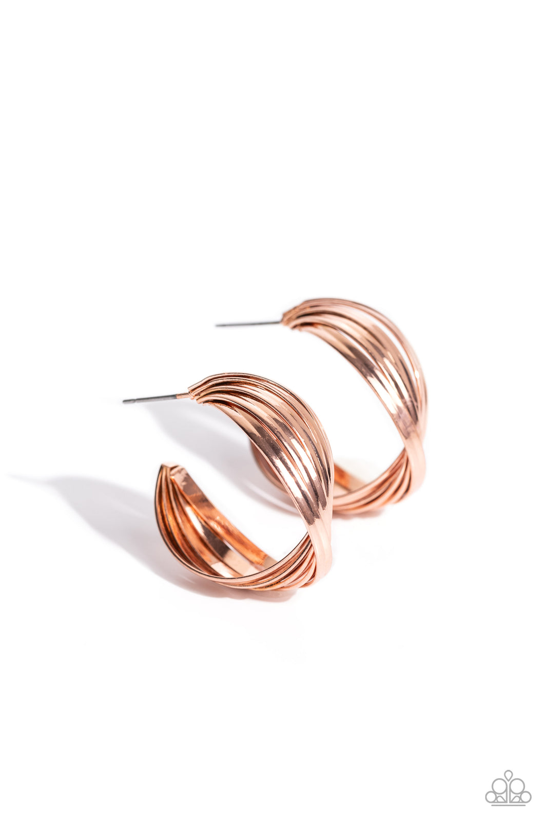 Curvy and Worthy - Copper Hoop Earrings
