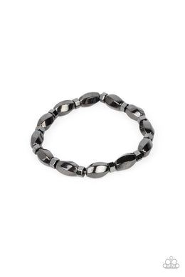 Magnetic Mantra - Black Gunmetal Bracelet