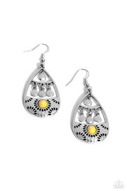 Country Cabana - Yellow Earrings