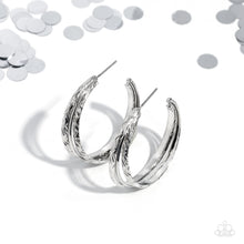 Load image into Gallery viewer, CONTOUR de Force - Silver Hoop Earrings