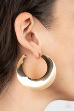 Load image into Gallery viewer, Power Curves - Gold Hoop Earrings