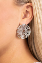 Load image into Gallery viewer, COIL Over - Silver Post Earrings