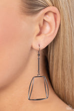 Load image into Gallery viewer, Trapezoidal Transcendence - Black Gunmetal Earrings