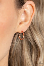 Load image into Gallery viewer, Irresistibly Intertwined - Copper Hoop Earrings