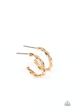 Load image into Gallery viewer, Irresistibly Intertwined - Gold Hoop Earrings