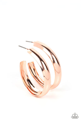 Champion Curves - Rose Gold Earrings