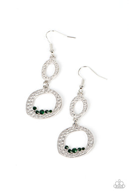 So Unexpected - Green Earrings