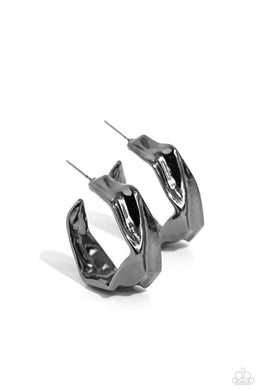 Cutting Edge Couture - Black (Gunmetal) Earrings