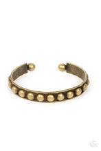 Load image into Gallery viewer, Clear as STUD - Brass Cuff Bracelet