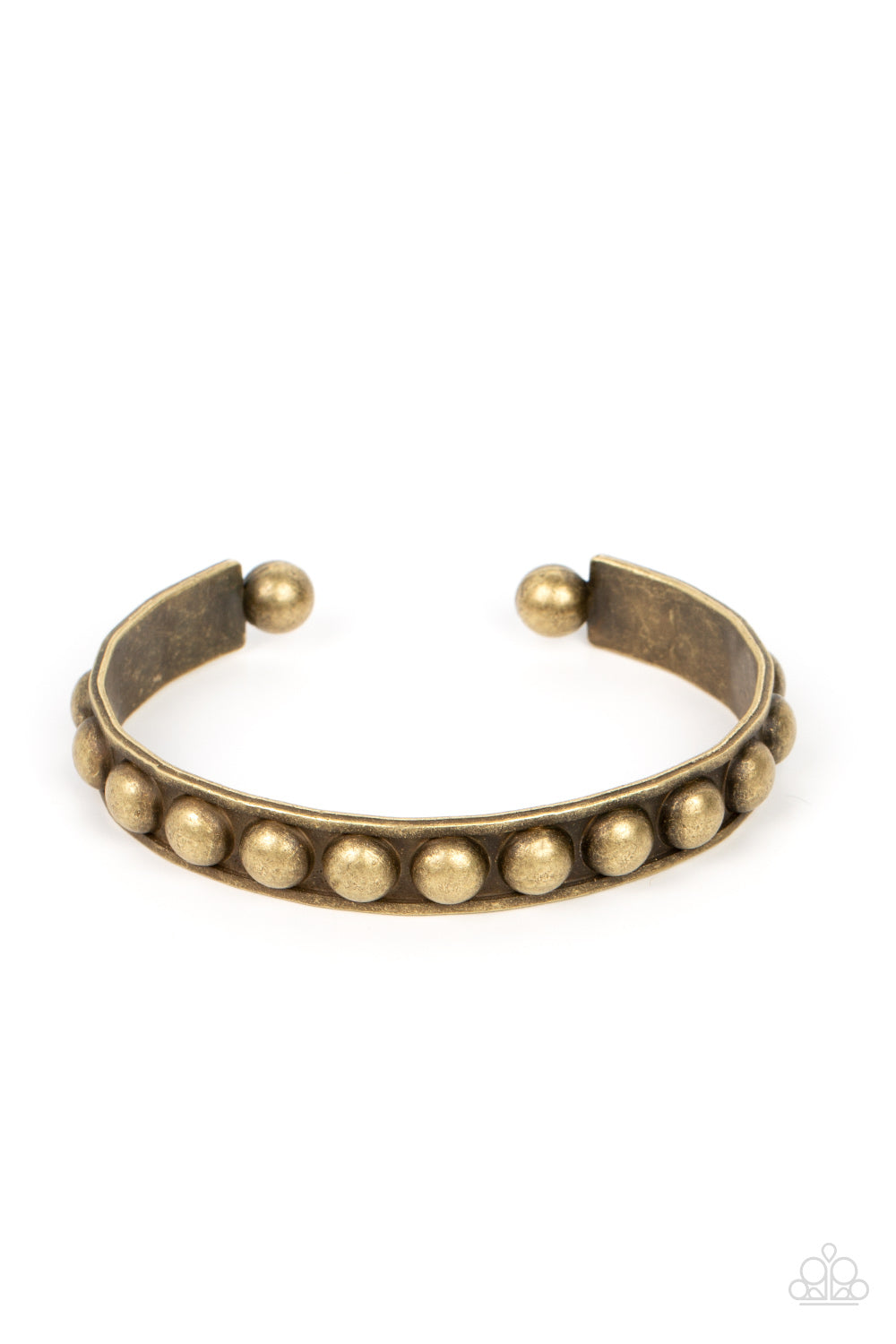 Clear as STUD - Brass Bracelet