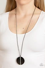 Load image into Gallery viewer, Token of My Gratitude - Black Gunmetal Necklace