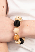 Load image into Gallery viewer, Happily Homespun - Black Stretchy Bracelet