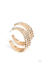 Load image into Gallery viewer, Cosmopolitan Cool - Gold Hoop Earrings