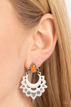 Load image into Gallery viewer, Earthy Zeal - Orange Post Earrings