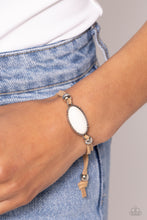 Load image into Gallery viewer, Desertscape Drive - White Sliding Knot Bracelet