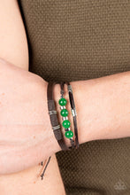 Load image into Gallery viewer, Amplified Aloha - Green Sliding Knot Bracelet