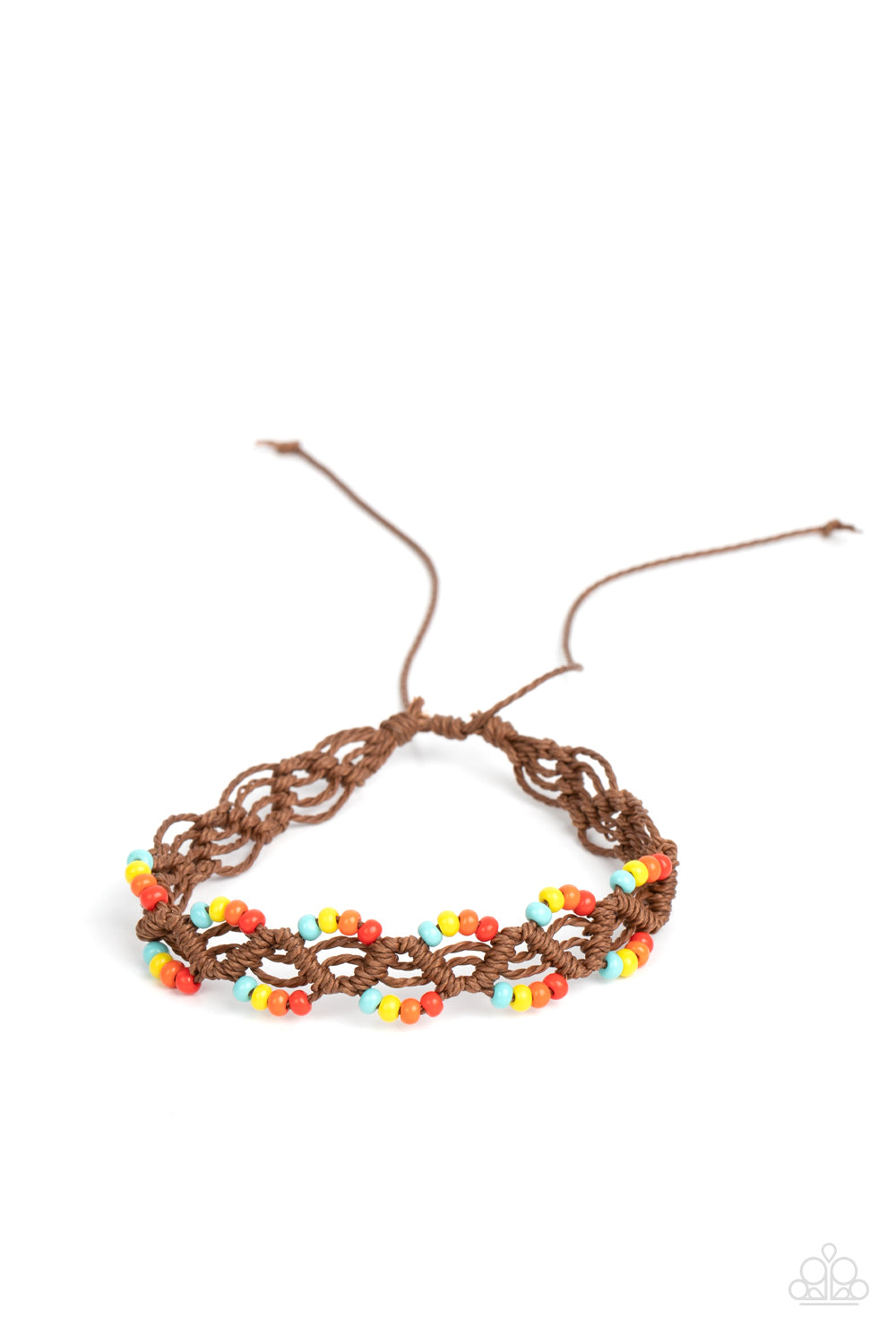 Cast a Wide Net - Multicolor Sliding Knot Bracelet