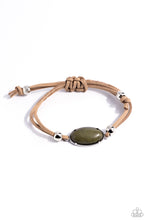 Load image into Gallery viewer, Desertscape Drive - Green Sliding Knot Bracelet