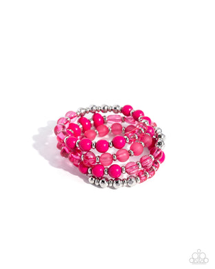 Colorful Charade - Pink Bracelet