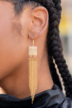 Load image into Gallery viewer, Dramatically Deco - Gold Earrings